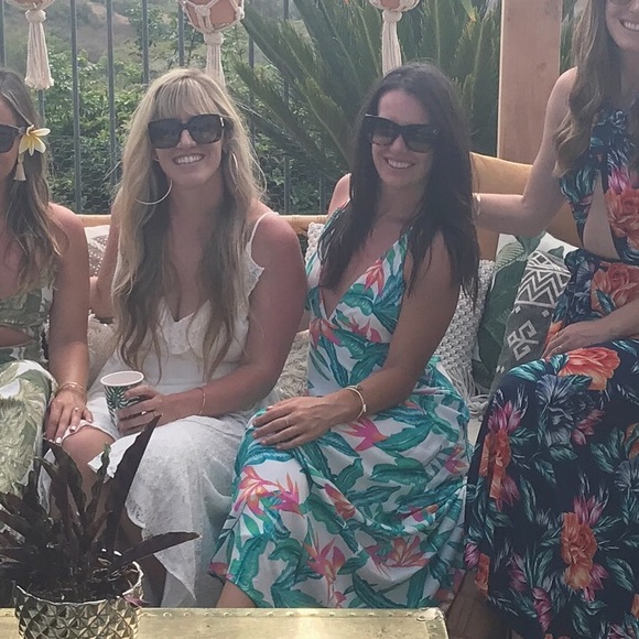 Mink pink tropical maxi dress - Picture 4 of 4